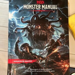 Dungeons & Dragons Monster Manual 2014 version- Black and Red Cover